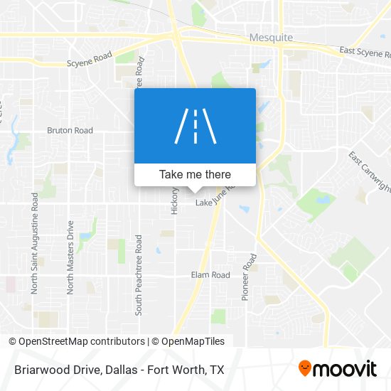 Briarwood Drive map