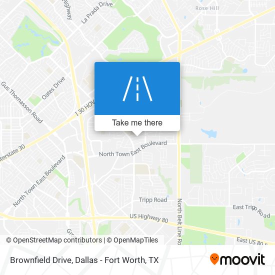 Brownfield Drive map