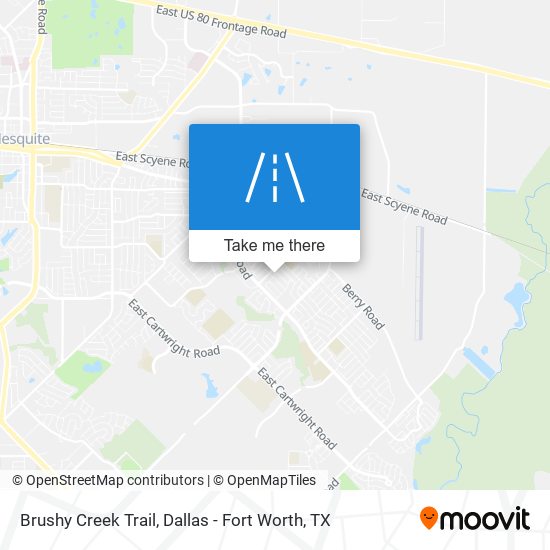 Brushy Creek Trail map