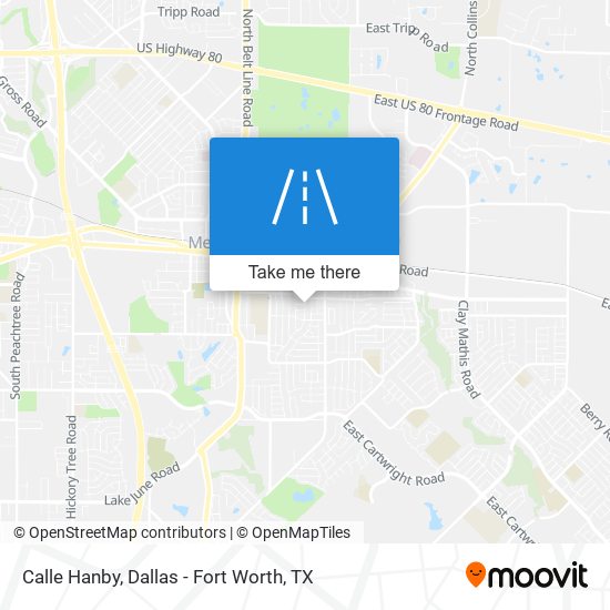Calle Hanby map