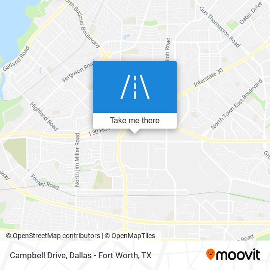 Campbell Drive map