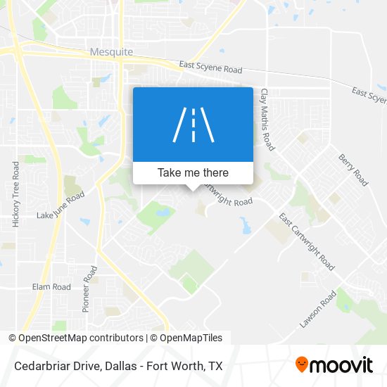 Cedarbriar Drive map