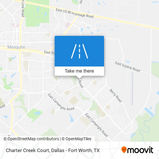 Charter Creek Court map