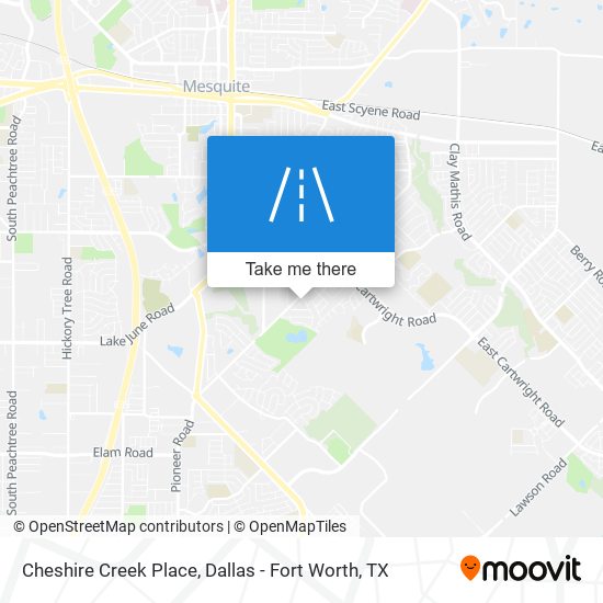 Cheshire Creek Place map