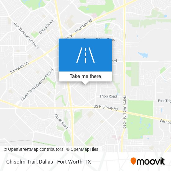 Chisolm Trail map
