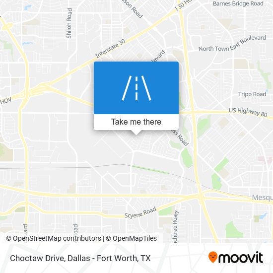 Mapa de Choctaw Drive