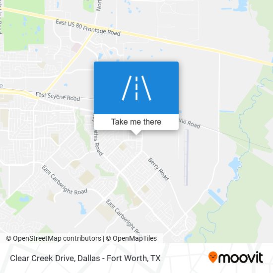 Mapa de Clear Creek Drive