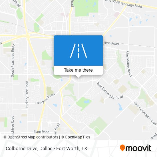 Colborne Drive map