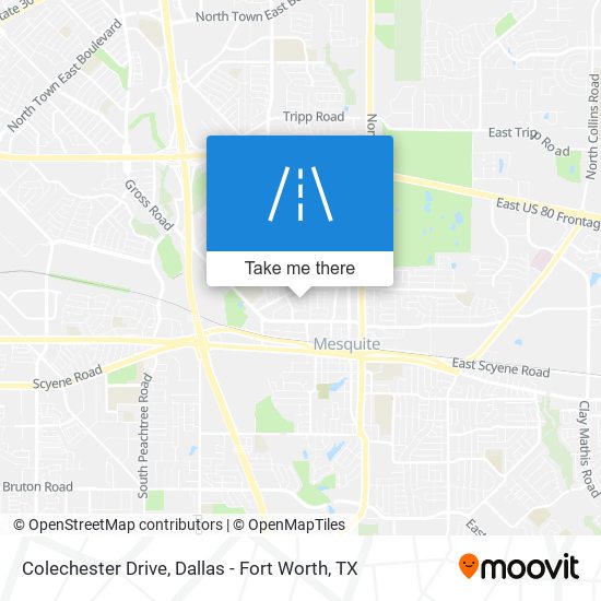 Colechester Drive map