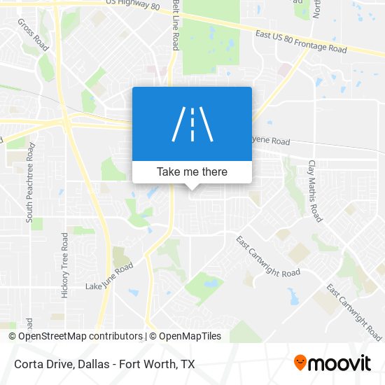 Corta Drive map