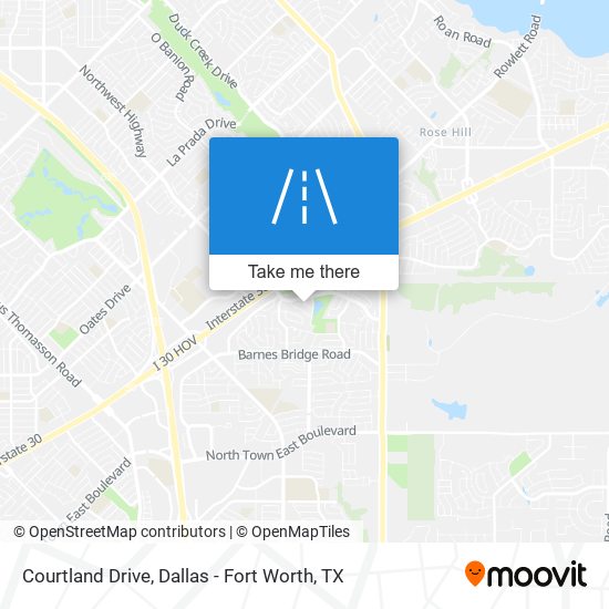 Courtland Drive map