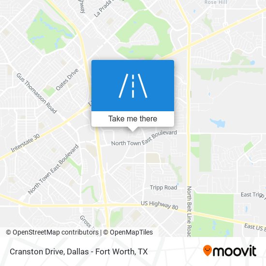 Mapa de Cranston Drive
