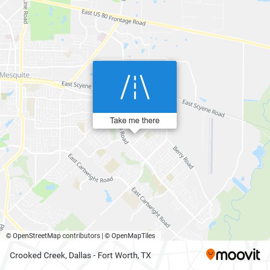 Crooked Creek map