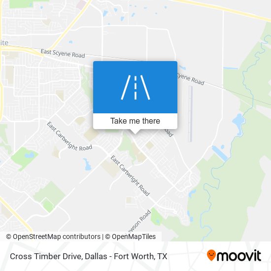 Cross Timber Drive map