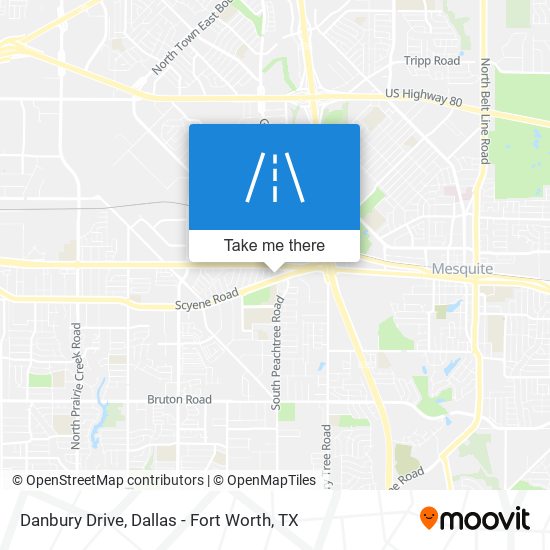 Danbury Drive map