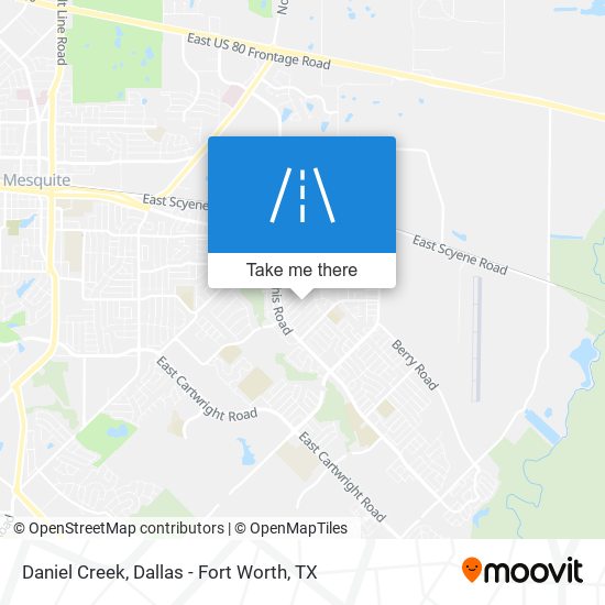 Mapa de Daniel Creek