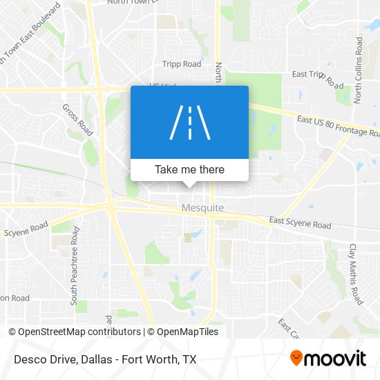 Desco Drive map