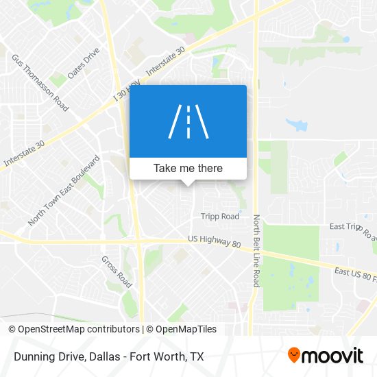 Dunning Drive map
