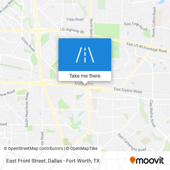East Front Street map