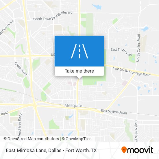 Mapa de East Mimosa Lane