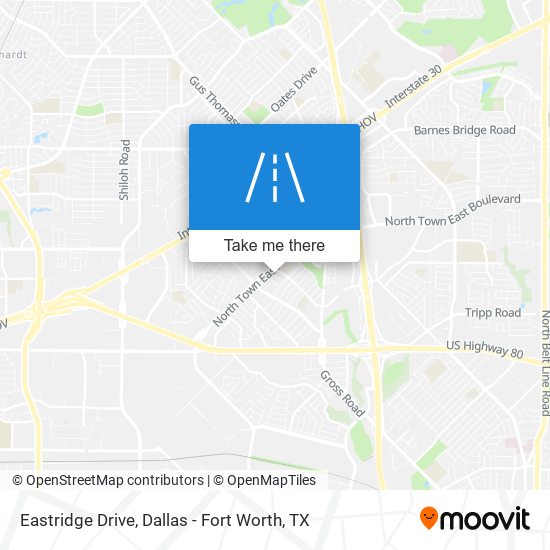 Mapa de Eastridge Drive