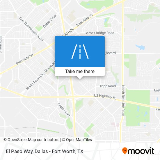 El Paso Way map