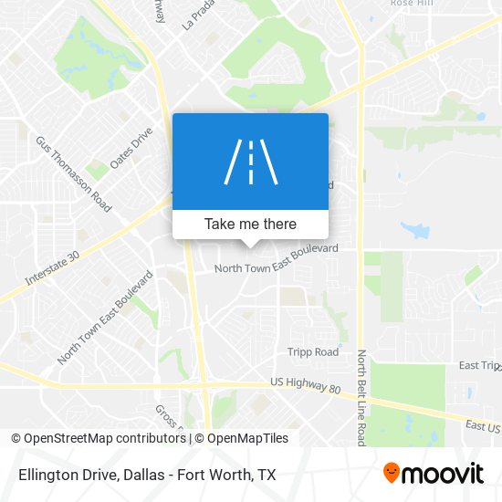 Ellington Drive map