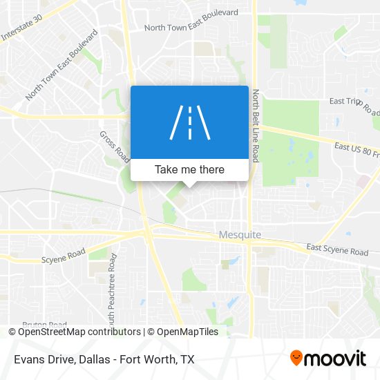 Evans Drive map