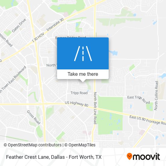 Feather Crest Lane map