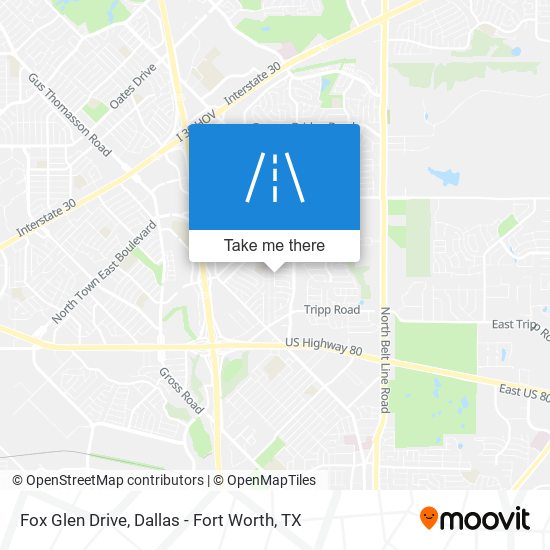 Fox Glen Drive map