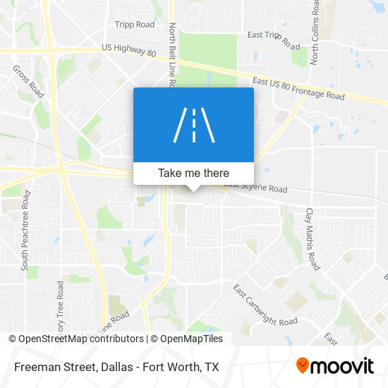 Mapa de Freeman Street