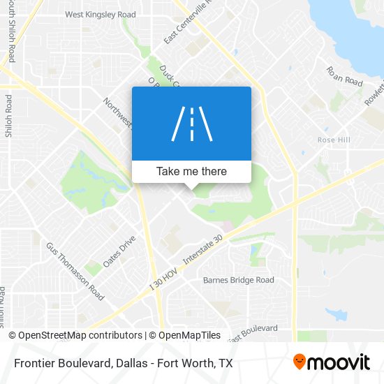 Frontier Boulevard map