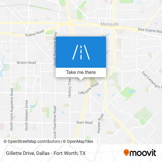 Gillette Drive map