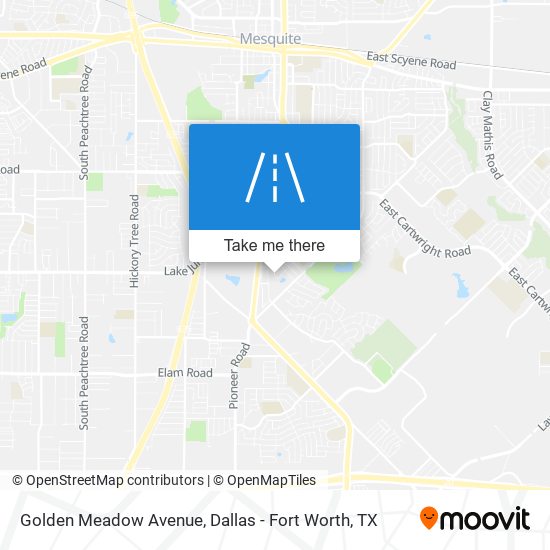 Golden Meadow Avenue map