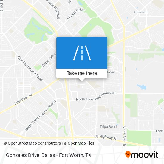 Gonzales Drive map