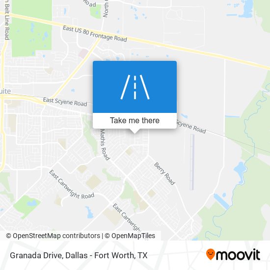 Granada Drive map