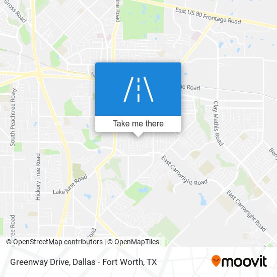 Greenway Drive map
