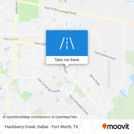 Mapa de Hackberry Creek