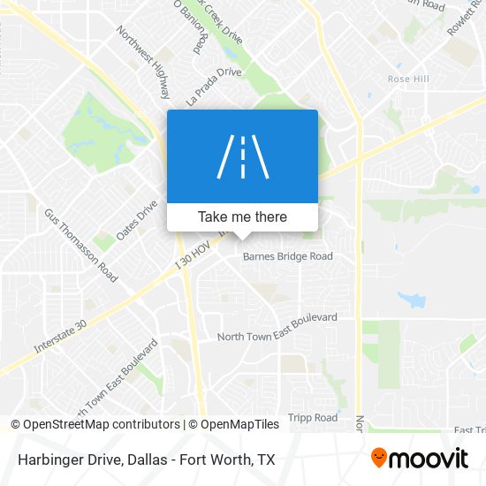 Harbinger Drive map