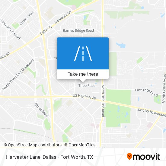 Harvester Lane map