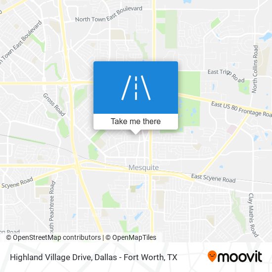 Highland Village Drive map