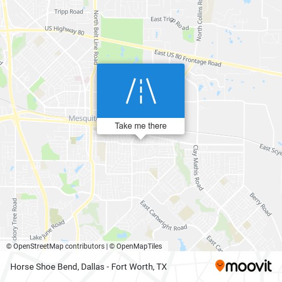 Horse Shoe Bend map