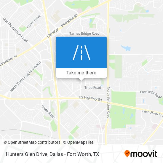 Hunters Glen Drive map
