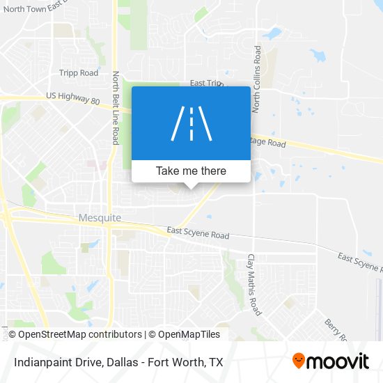 Indianpaint Drive map