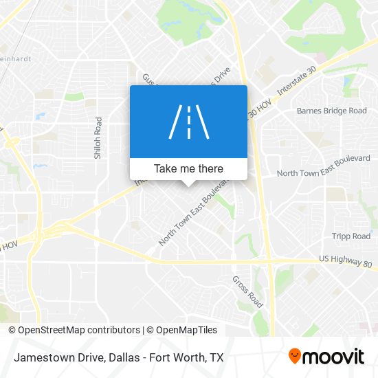 Jamestown Drive map