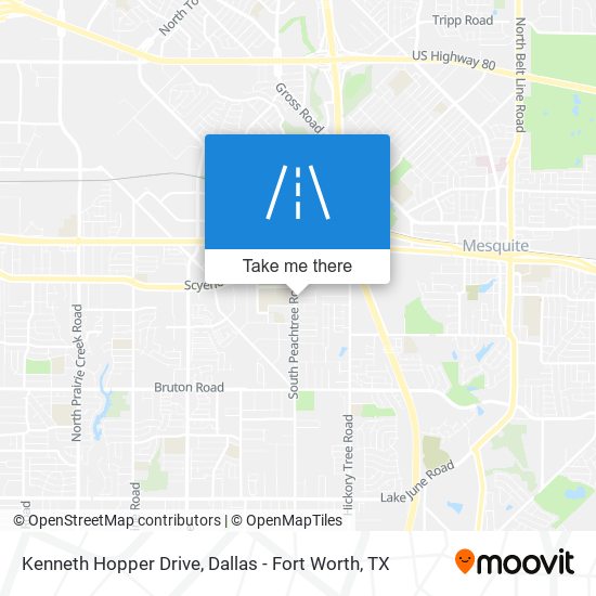 Mapa de Kenneth Hopper Drive