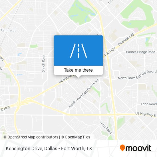 Kensington Drive map