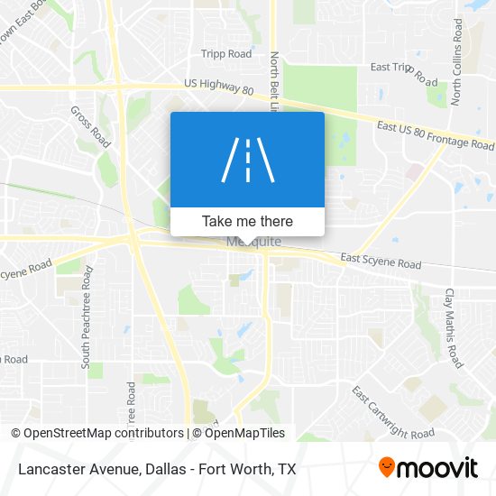 Lancaster Avenue map