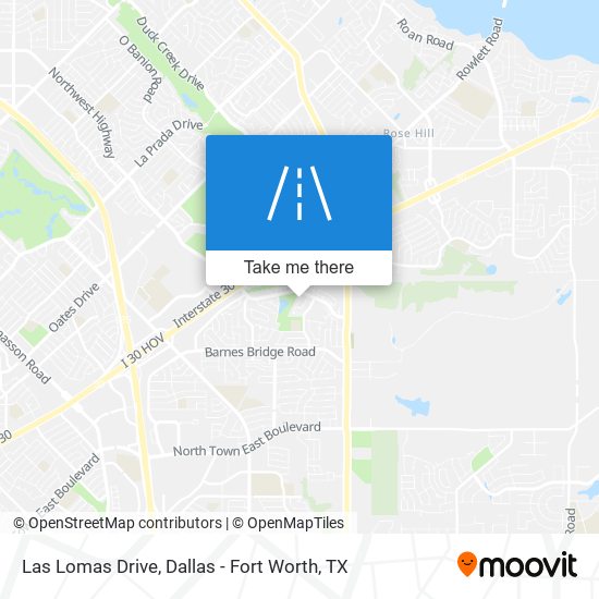 Las Lomas Drive map