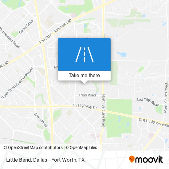Little Bend map